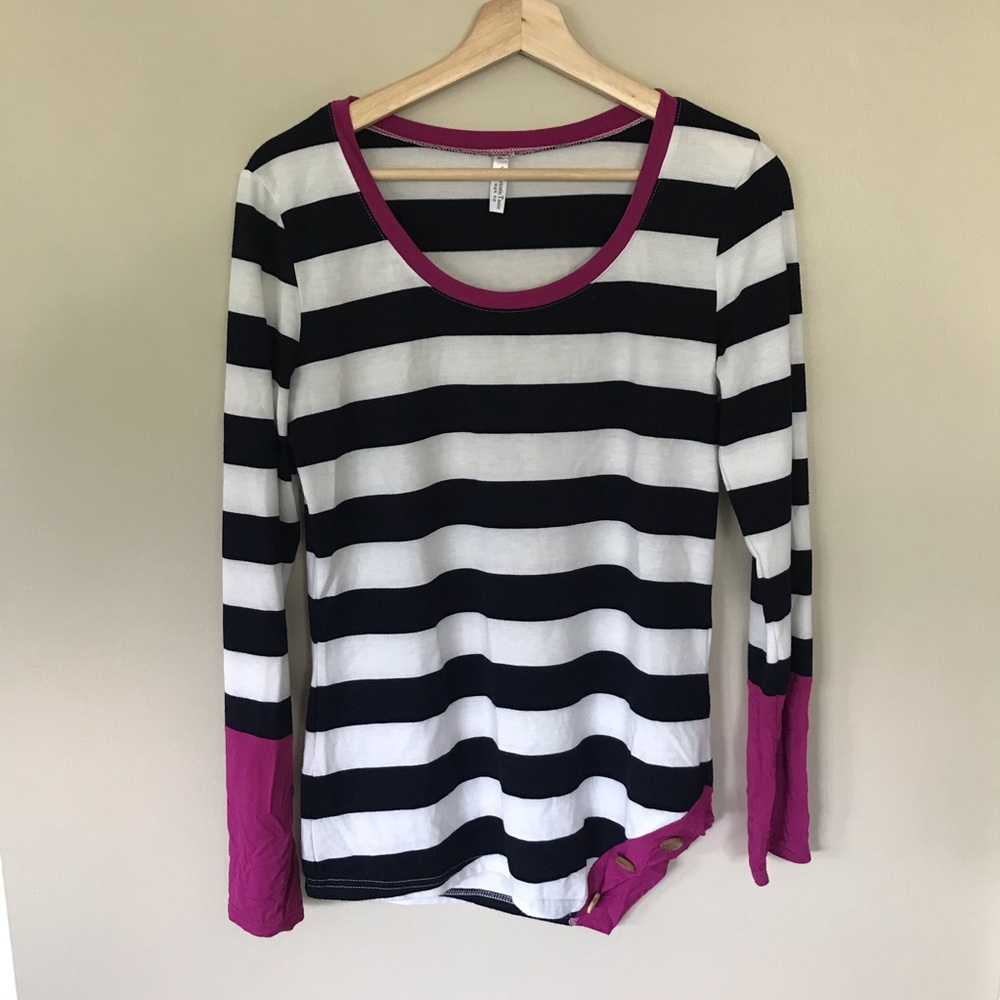 ARTISTIC TASTE Long Sleeve Button Shirt Asymmetric